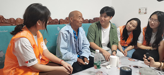 北京工商大學(xué)組織學(xué)生走進北京市延慶區(qū)。學(xué)校供圖